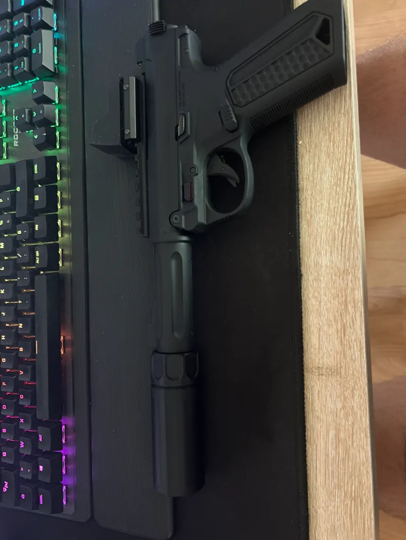 Silencieux court 90mm airsoft-14mm CCW 