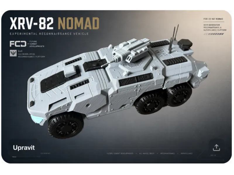 XRV-82 NOMAD concept of US Army recon vehicle