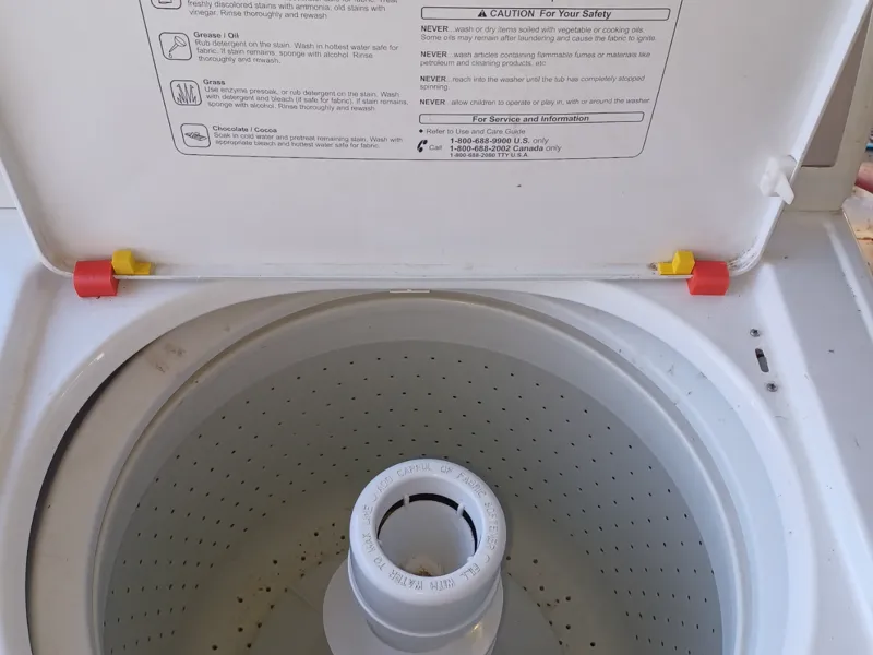 Top Load Washing Machine Lid Hinge and Hinge Pin