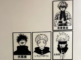 CUADROS B&W ANIME