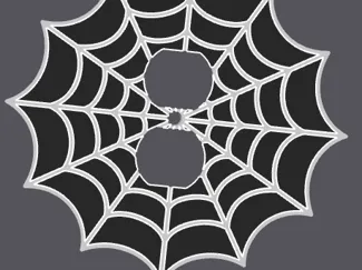 spiderweb outlet cover