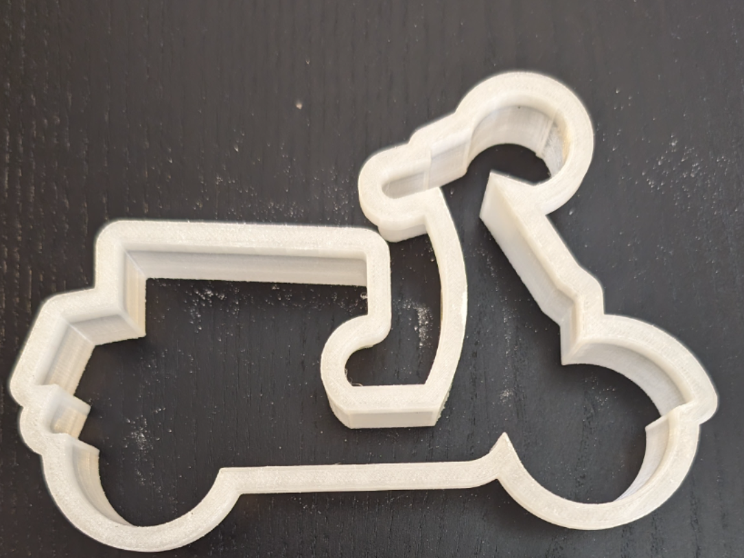 Vintage Scooter Cookie Cutter