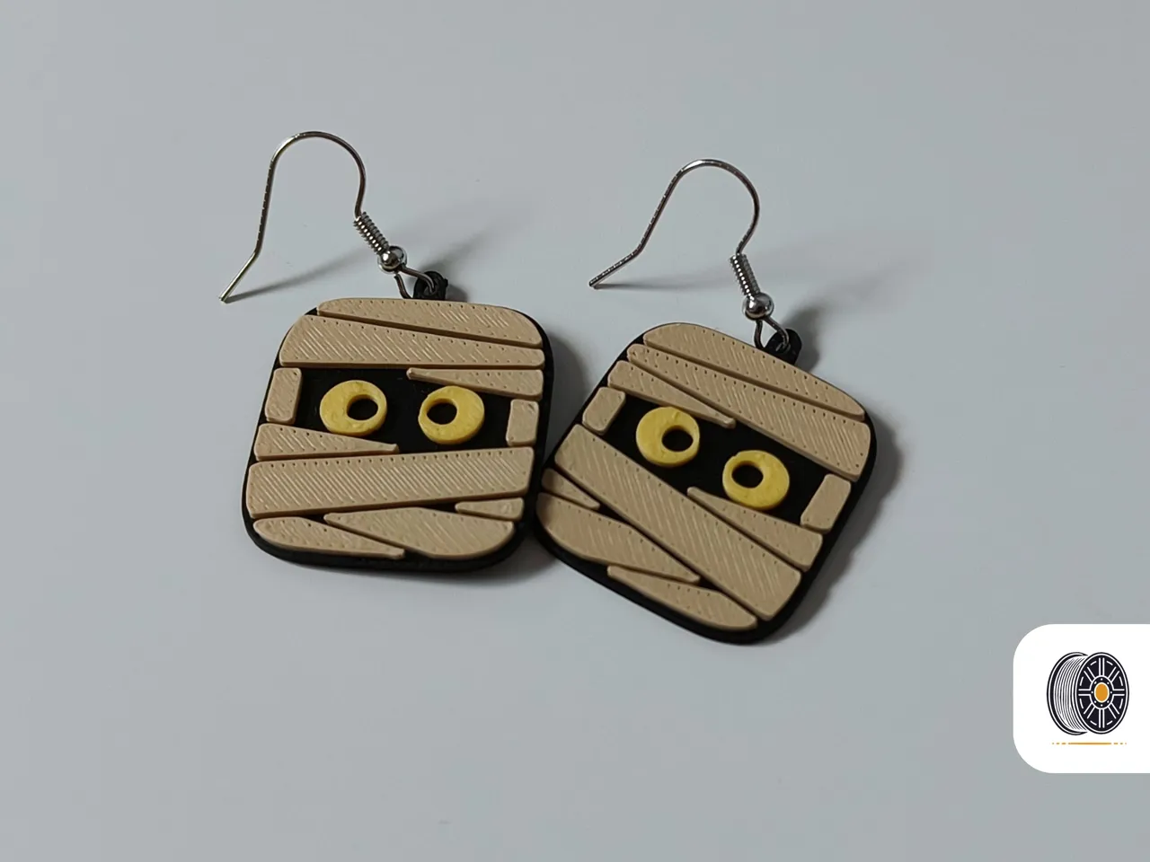 Cute Mummy Earrings | Halloween Earring Series view 2