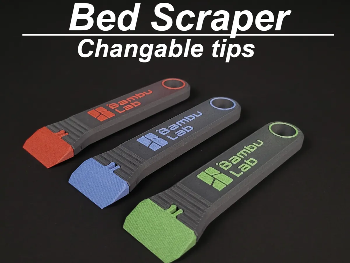Bambu Lab Bed Scraper - 3D Printers - PLA - 3D printed product