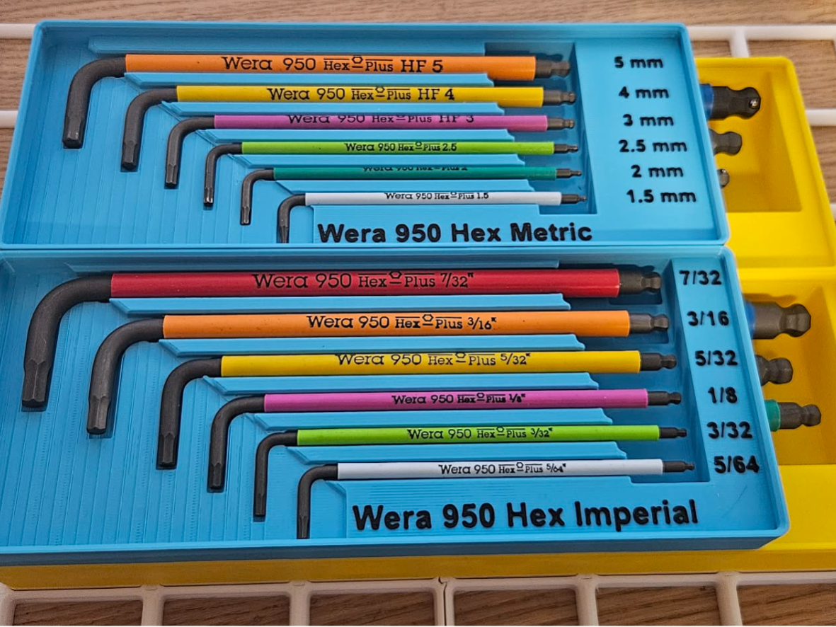 Wera Hex plus Gridfinity
