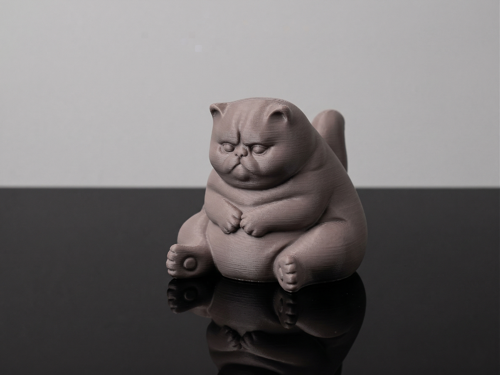 Chonky Grumpy Cat Figurine