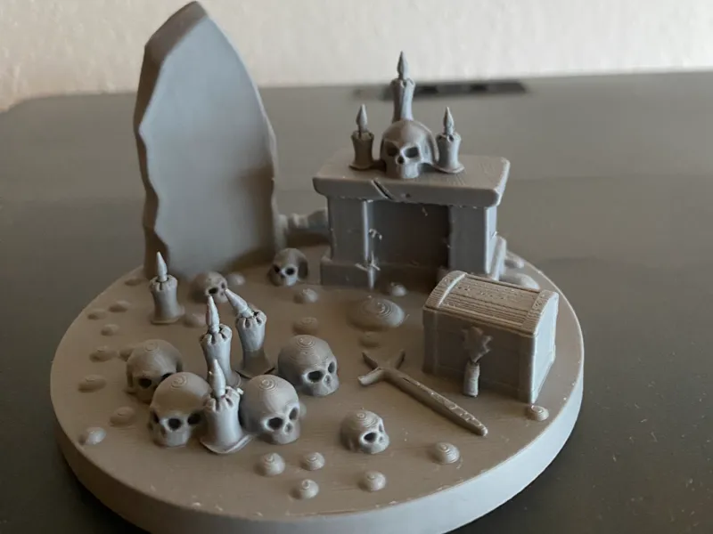 D&D Grabfeld‑Diorama der Verlorenen  
