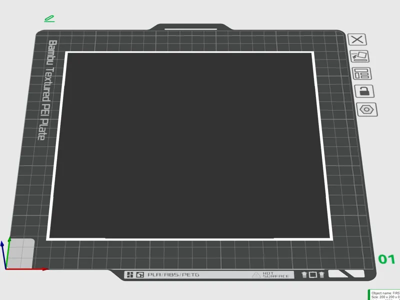 FIRST LAYER TEST V1 200MM X 200MM X .2MM