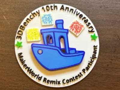 Benchy 10th Anniversary challenge coin