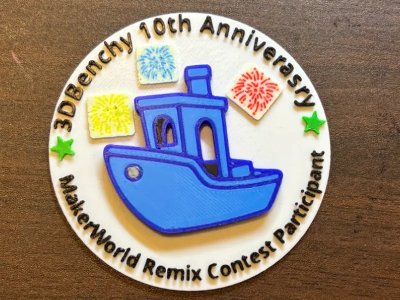 Benchy 10th Anniversary challenge coin