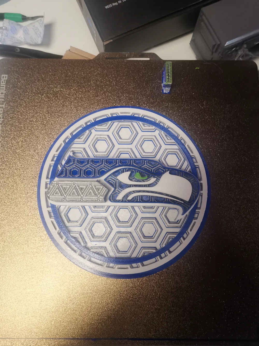 Seattle Seahawks Dimensional Mosaic - Free 3D Print Model - MakerWorld