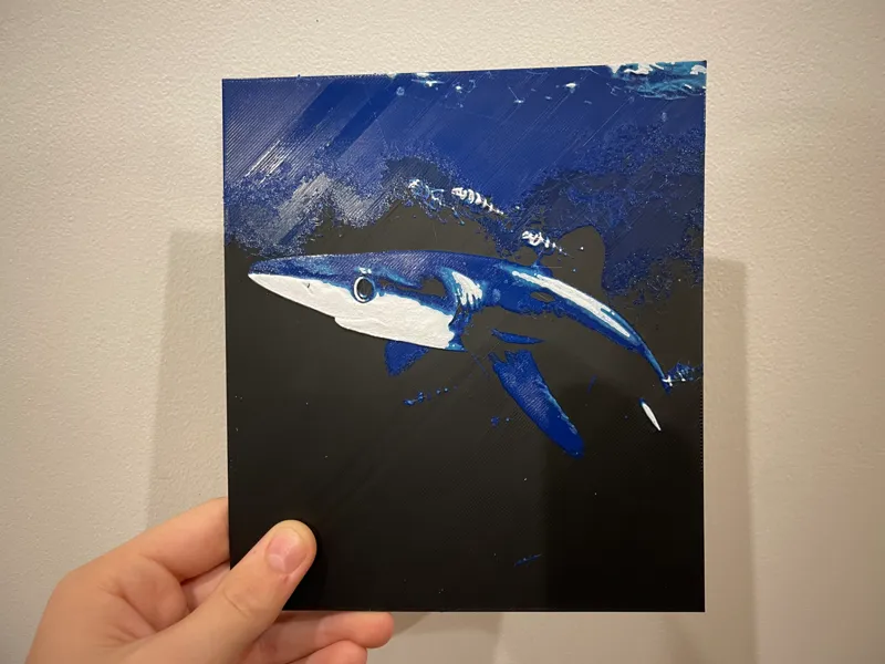 Blue Shark - Mini Hueforge