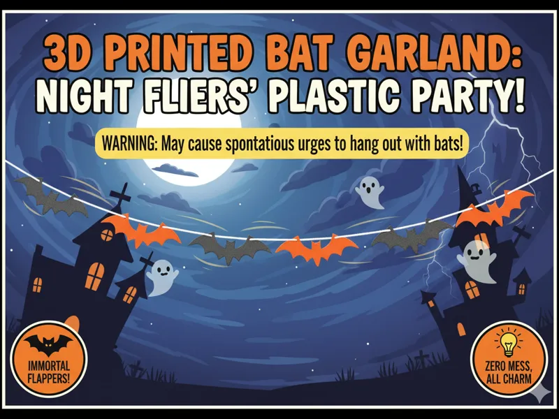3D PRINTED BAT GARLAND