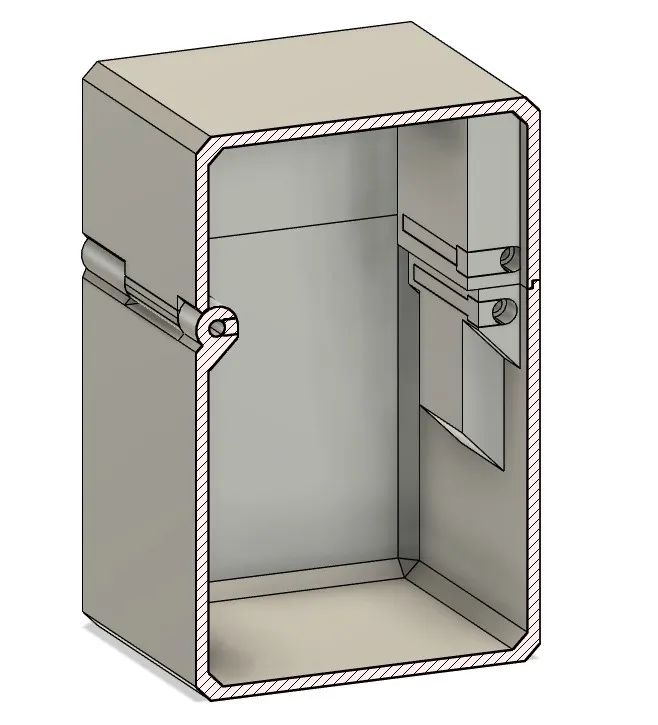 Box case hidden hinges M3x25 .STEP - Free 3D Print Model - MakerWorld