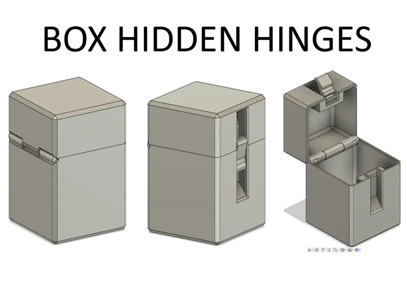 Box case hidden hinges M3x25 .STEP