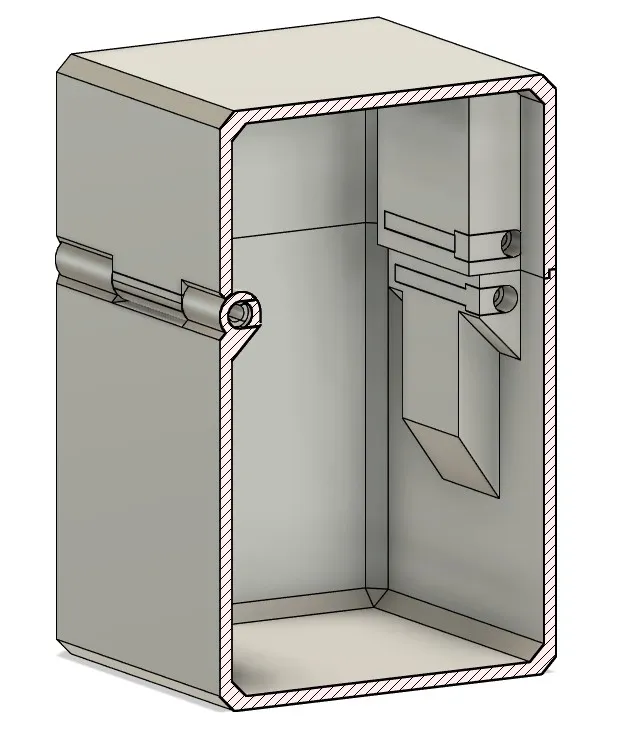 Box case hidden hinges M3x25 .STEP - Free 3D Print Model - MakerWorld