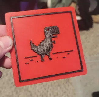 chrome Dino game coaster