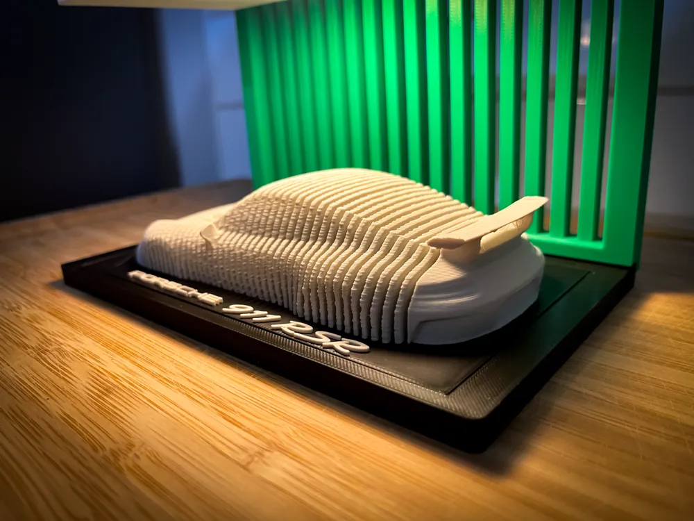 Porsche 911 RSR – Stratified Automotive Artwork - Free 3D Print Model ...