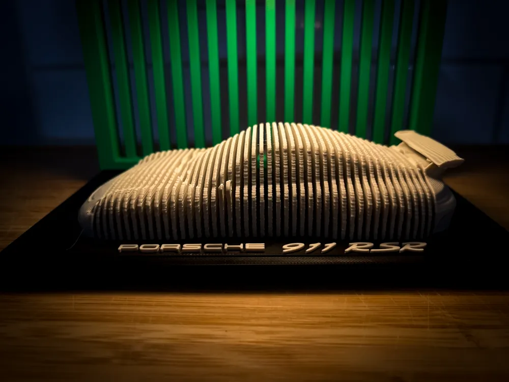 Porsche 911 RSR – Stratified Automotive Artwork - Free 3D Print Model ...