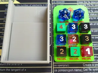 Caja para rastreador de hechizos dnd
