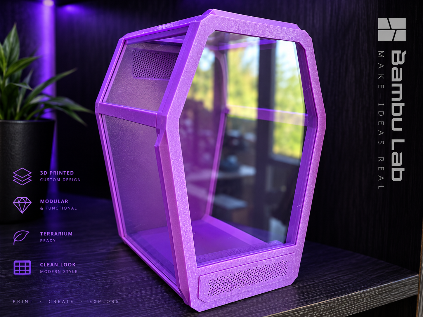 Springspinnen-Terrarium, Modular & 3D-Druckbar - 3D printed Pets, in stock in India
