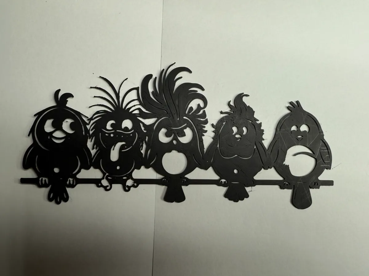 Silhouette d'oiseaux mignons (décoration murale)
