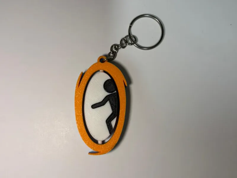 Portal-Inspired Keychain