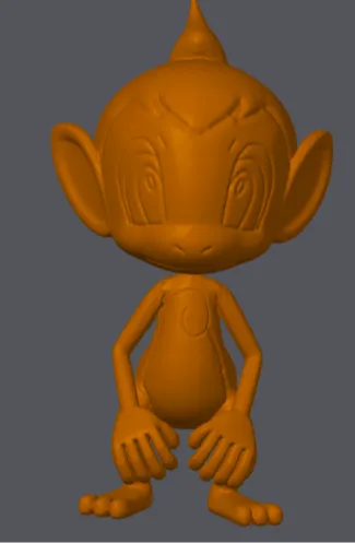 Chimchar Single Color Figure