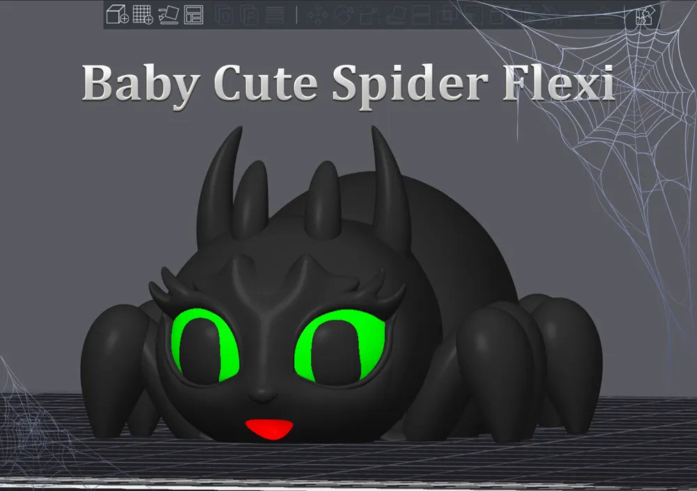 Bebé araña articulada flexible por PinkyWings - MakerWorld