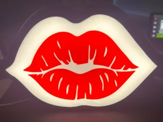 Red lips Lightbox