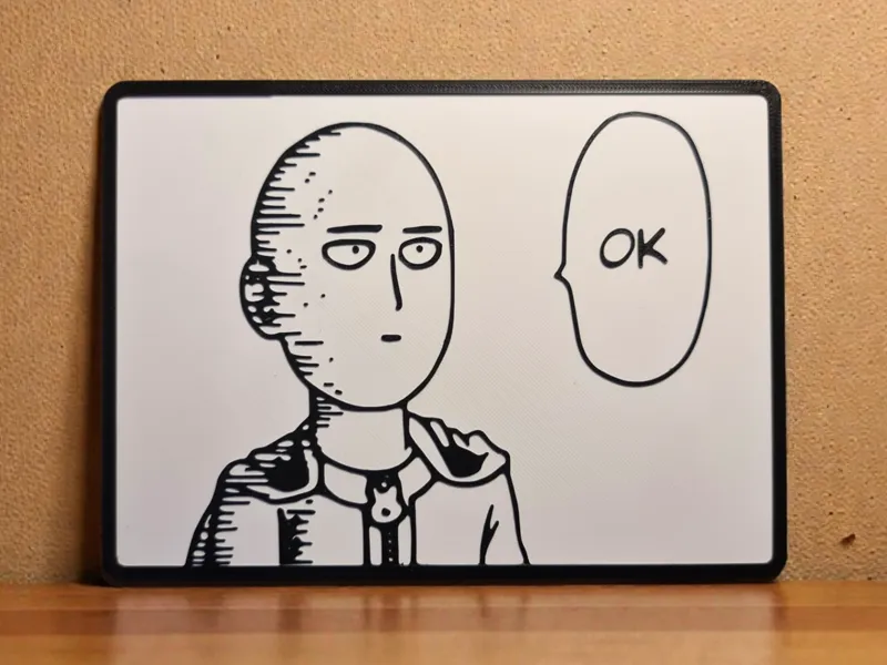 One-Punch Man: Saitama "OK"  - Wall Art & Sign