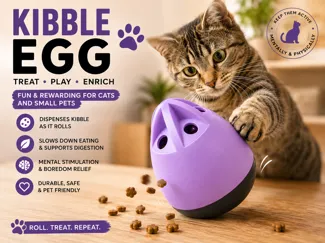 Kibble Egg Treat Dispenser