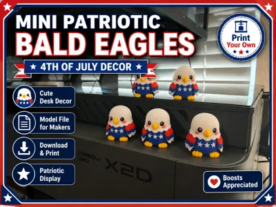 Mini Patriotic Bald Eagle