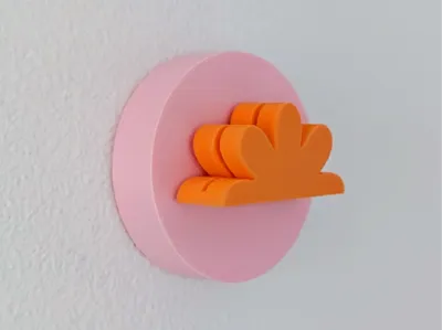 Wall card or photo holder