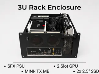 3U 10" Rack Case - Mini-ITX + SFX PSU + GPU