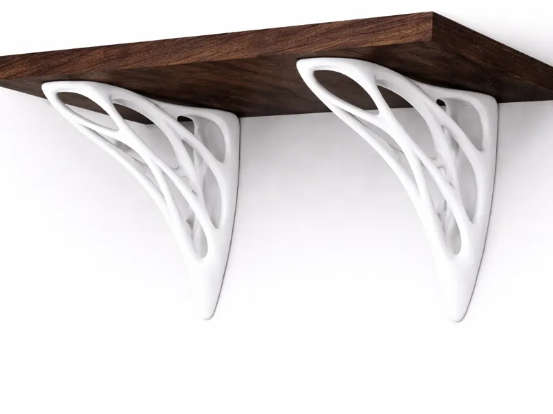 Organischer Regalhalter,modern,skulpturales Design