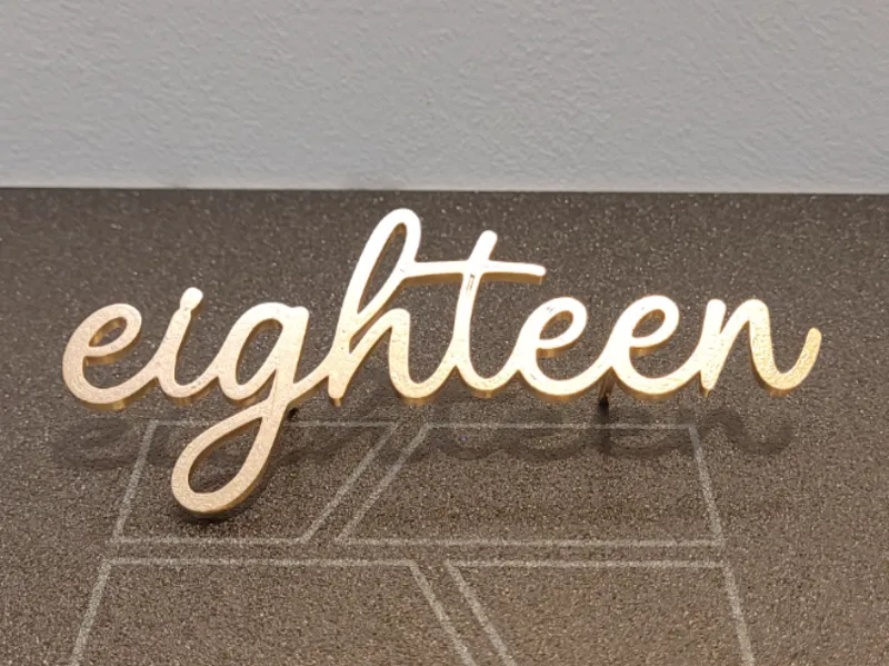 Frontal Cake Topper "Eighteen"