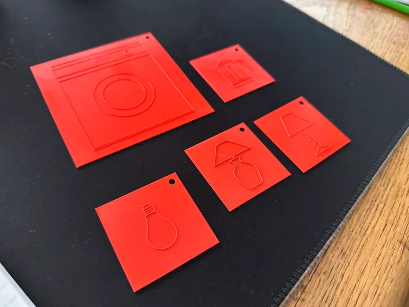 Crayon Rubbing - Household utensils 