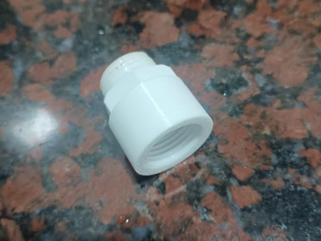 Miniatura 1 do modelo 3D 自己修马桶！四分管牙（G1/2） 内外牙接头，无支撑，实心打印，实测能用! 10.2克，1.5小时。