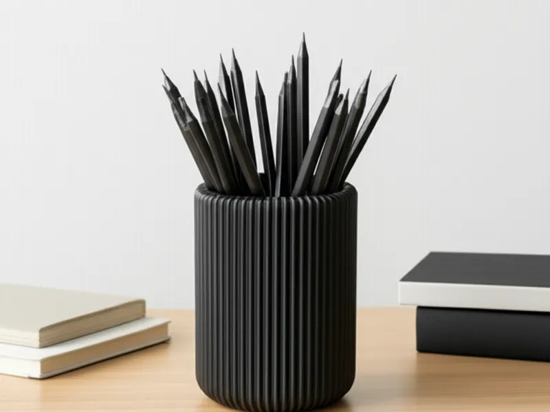 Ribbed Pencil Holder