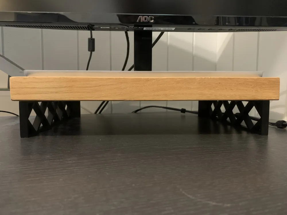 Monitor riser 5cm / monitor elevation - Free 3D Print Model - MakerWorld