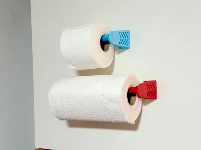 Wall Mount Paper Roll Holder (Tape Mount)