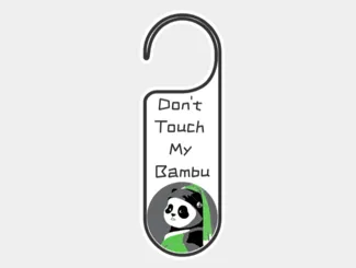 don't touch my bambu (Panda with a Pearl Earring)