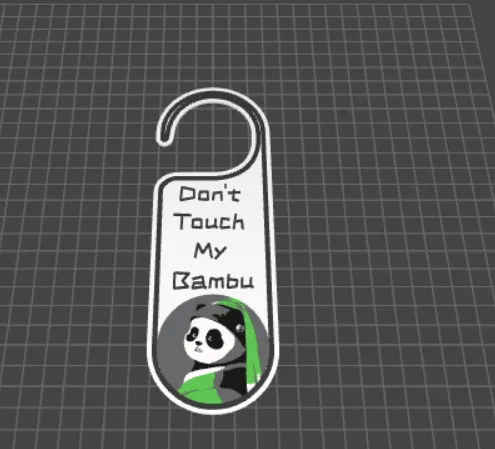 don't touch my bambu (Panda with a Pearl Earring) view 4
