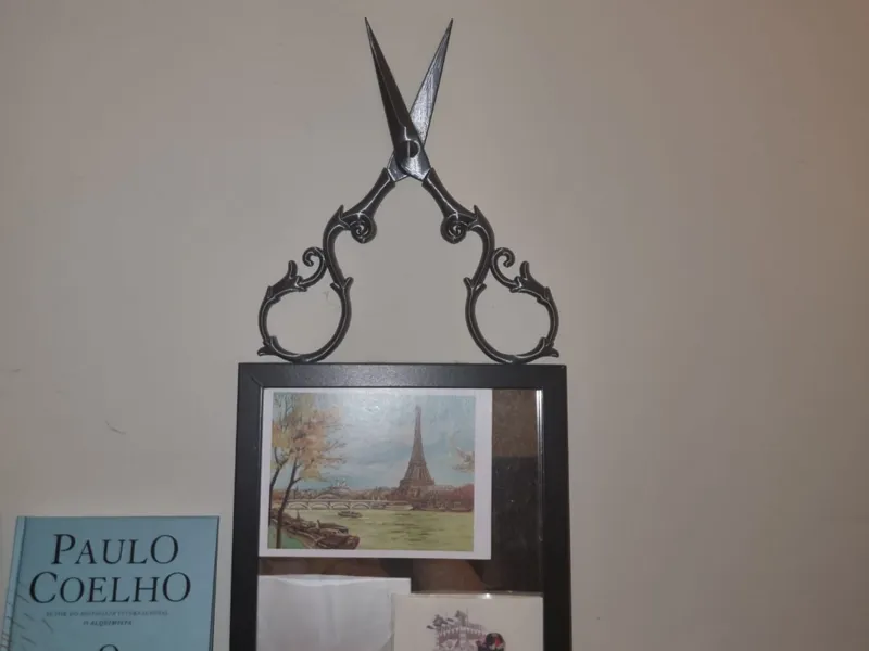 Decoração tesoura de alfaiate