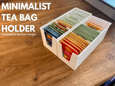 Minimalist Stackable Tea Bag Holder