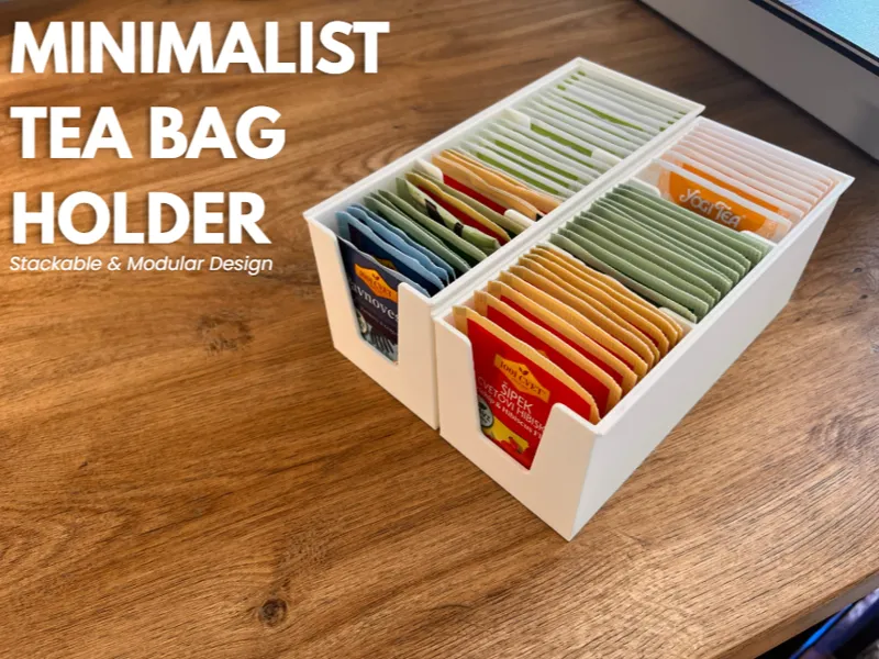 Minimalist Stackable Tea Bag Holder