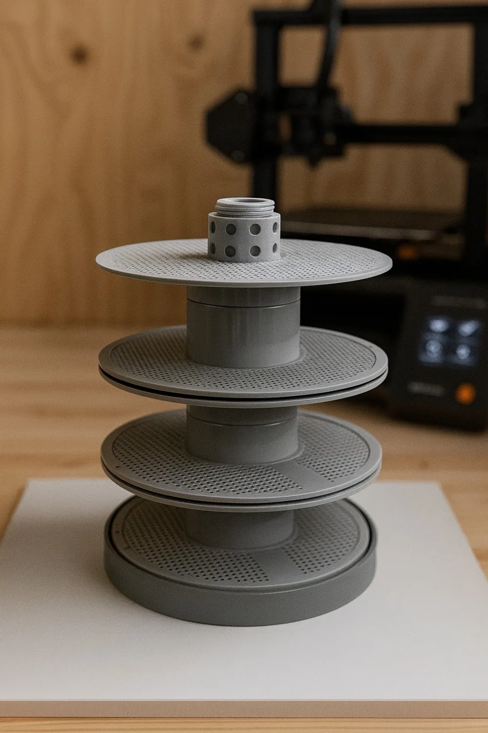 Expandable Floor Shelf for Filament Spools by WorldOfLayers MakerWorld ...