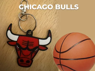 Chicago Bulls Fan 3D Print Key Ring