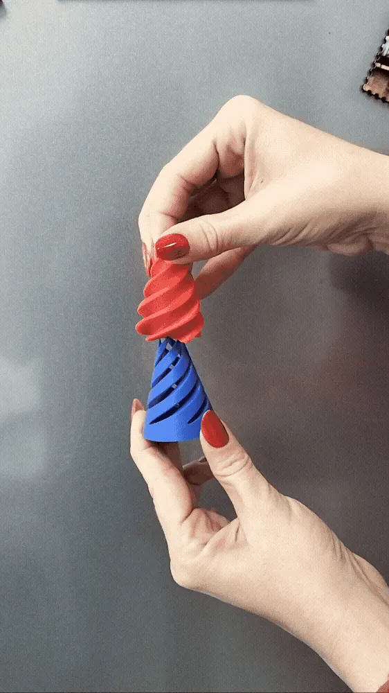 Spiral cone fidget - Free 3D Print Model - MakerWorld